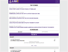 Tablet Screenshot of lsusathletics.com